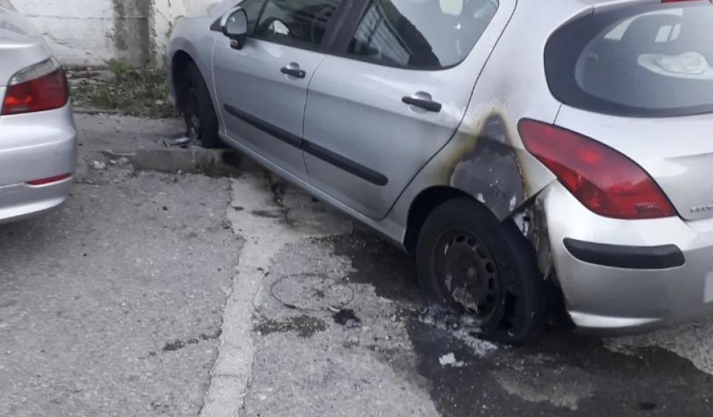 Zapaljeno vozilo Miljane Đuri&scaron;ić