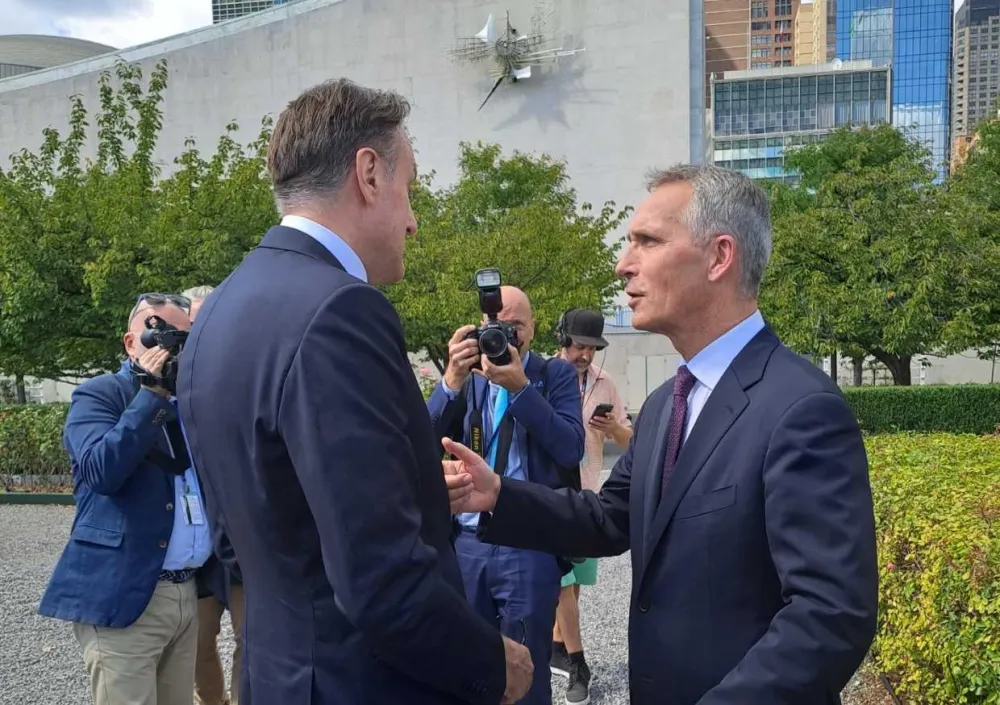 Ranko Krivokapić i&nbsp;Jens Stoltenberg