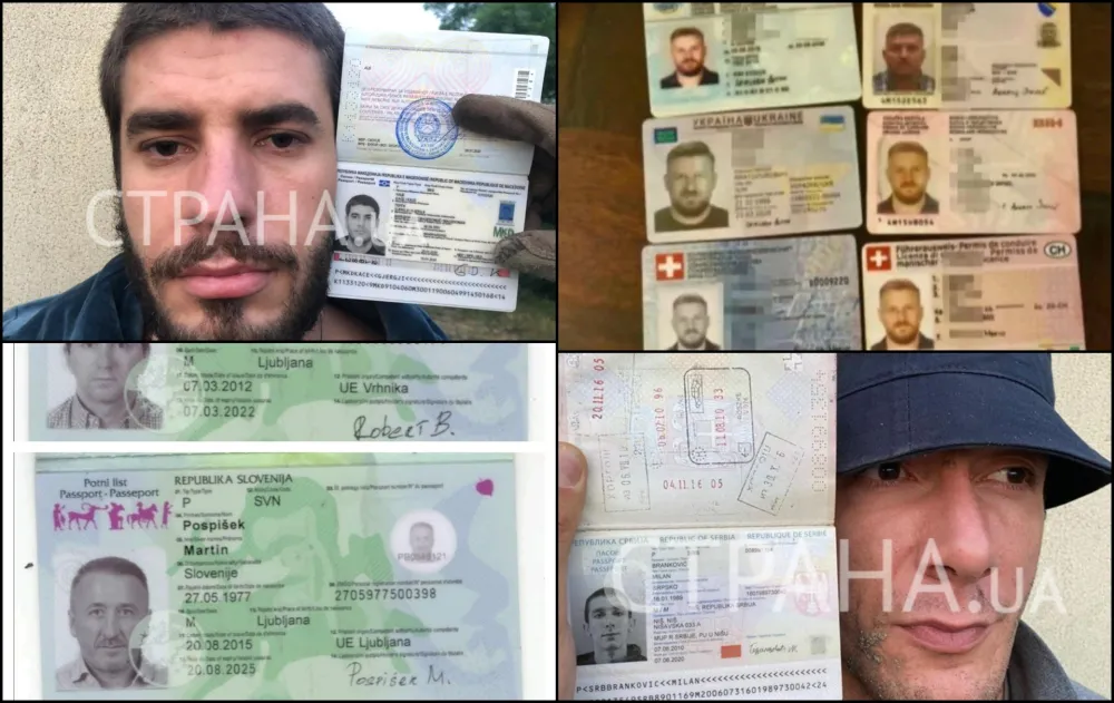 FOTO: Lažna dokumenta navodnih pripadnika crnogorskih klanova koji se povezuju sa likvidfacijama