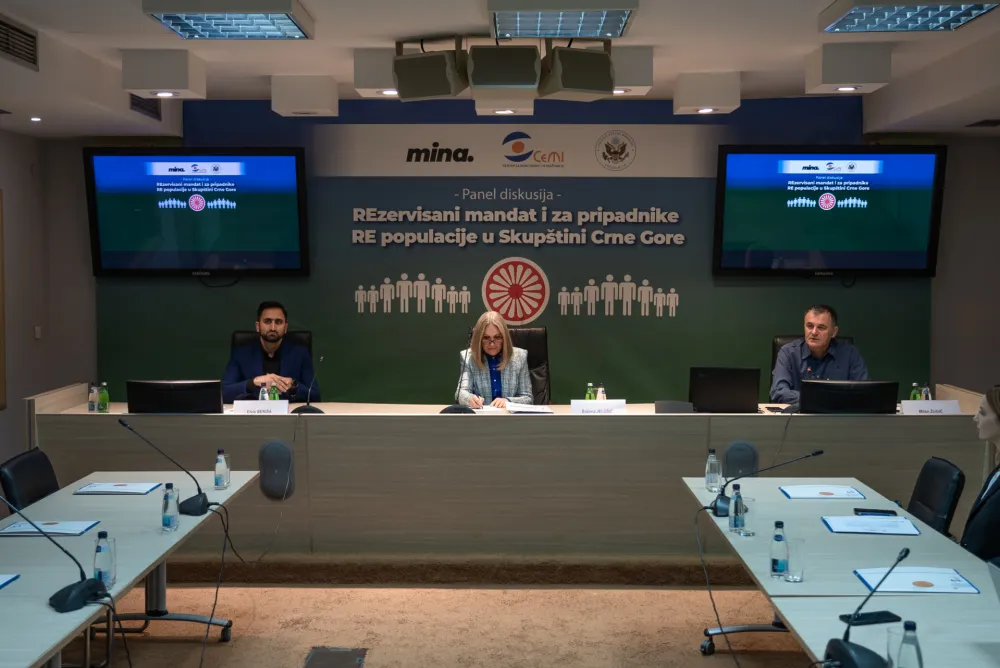 Panel diskusija Rezervisani mandat i za pripadnike RE populacije u Skup&scaron;tini Crne Gore