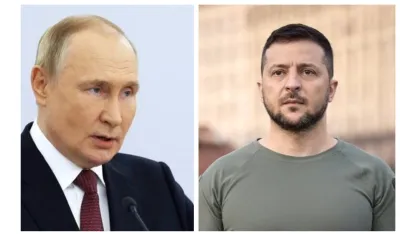 Vladimir Putin i Volodomir Zelenski