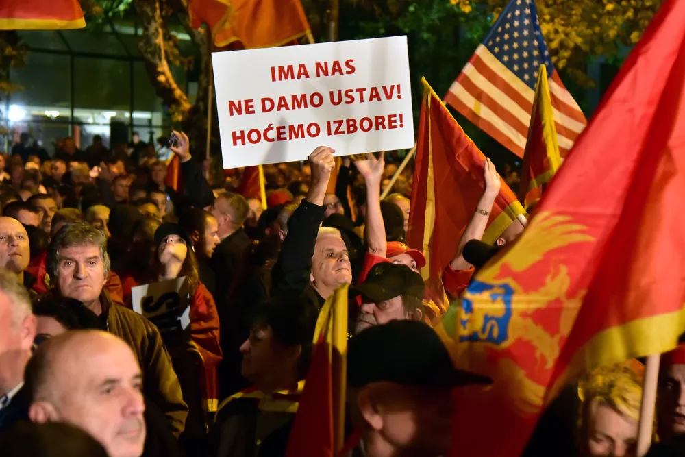 DPS protest, dps protest, zakon o predsjedniku, DPS
