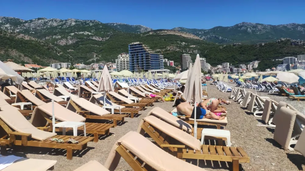 prazna plaza u budvi