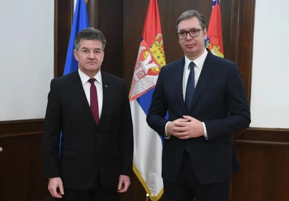 Miroslav Lajčak i Aleksandar Vučić