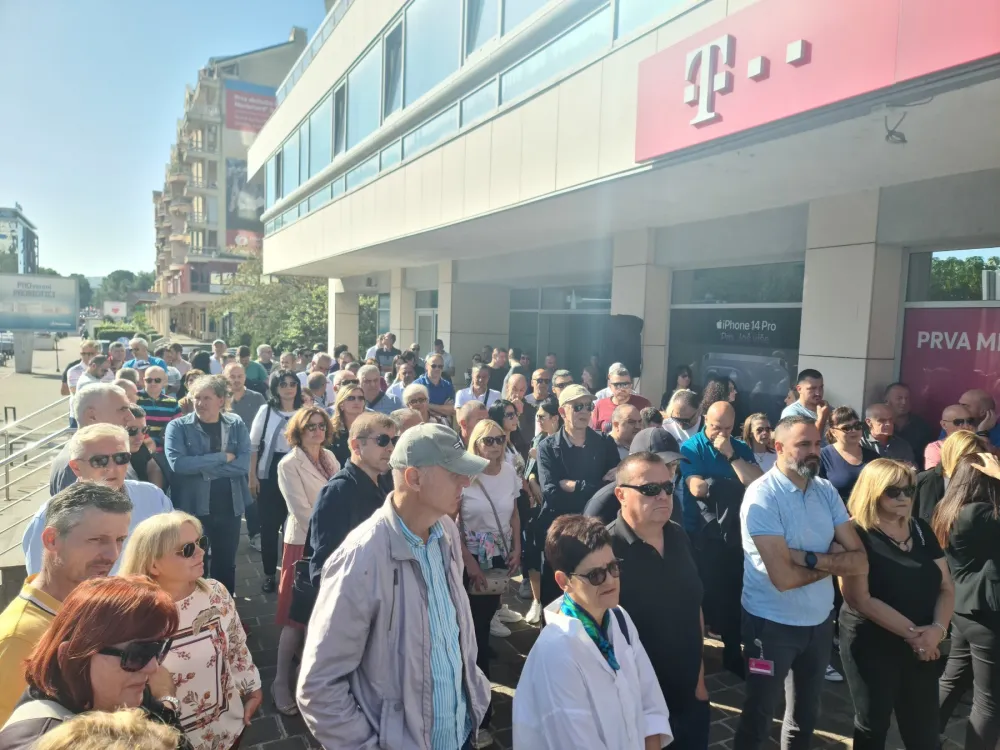 &Scaron;trajk Sindikata Crnogorskog Telekoma