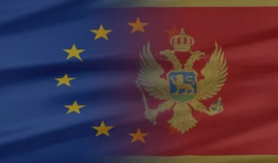 Zastave Evropske unije i Crne Gore