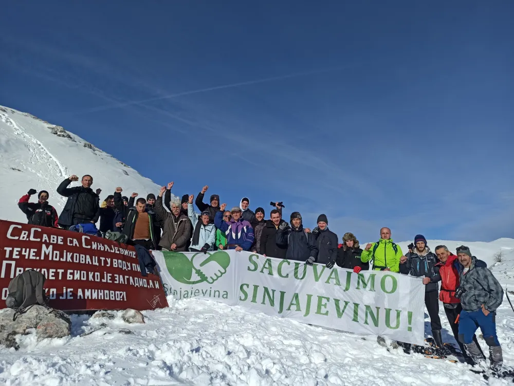 GI Sačuvajmo Sinjajevinu organizuje protestni mar&scaron;