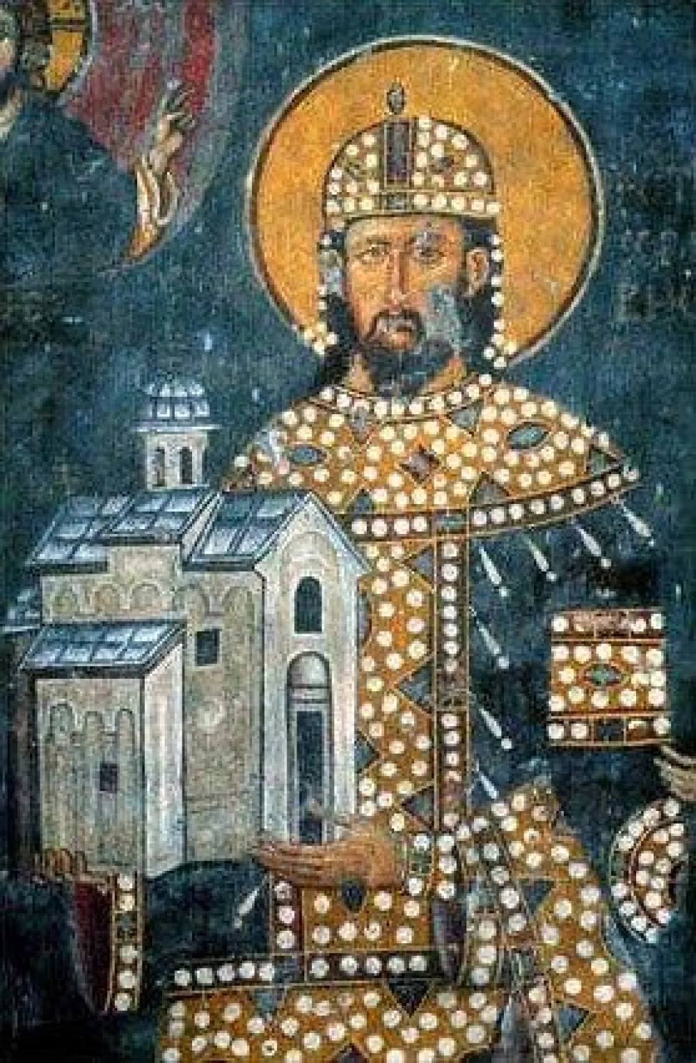 Краљ Стефан Драгутин, фреска из цркве Св. Ахила у Ариљу (ФОТО: ВИКИПЕДИЈА)