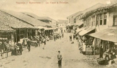 Чаршија у Приштини 19/20. вијек (ФОТО: ВИКИПЕДИЈА)