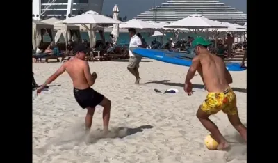 Novak na plaži