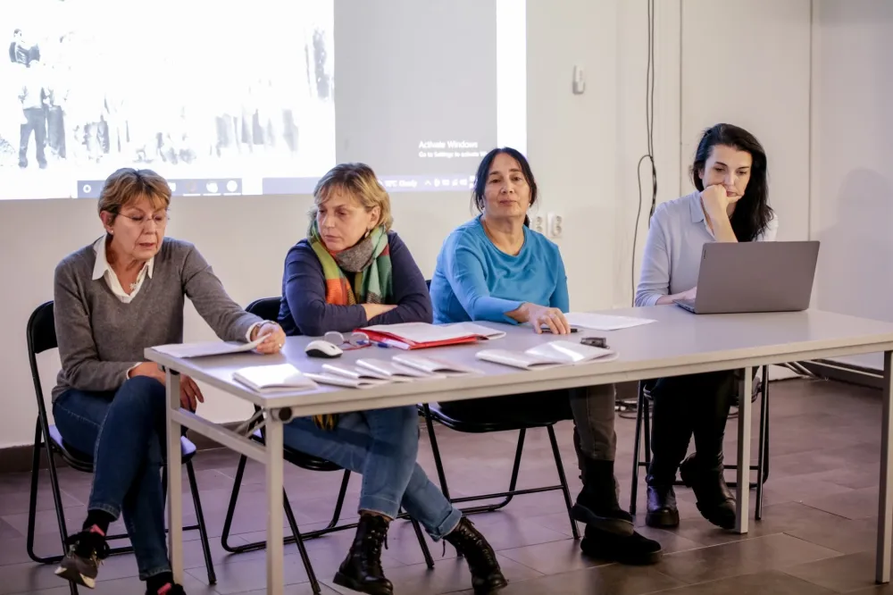 Anita Ćulafić, Marina Čelebić, Nada Baković i Natalija Vujo&scaron;ević na Simpozijumu "Na čijoj si strani" u Skoplju