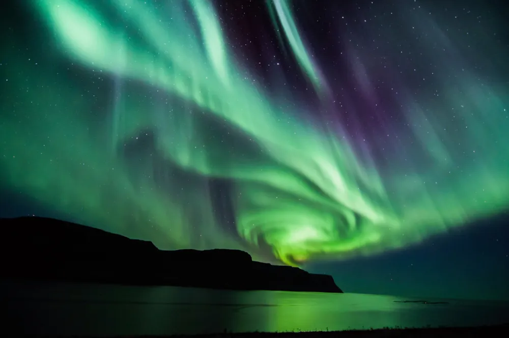 Ilustracija<br>aurora borealis