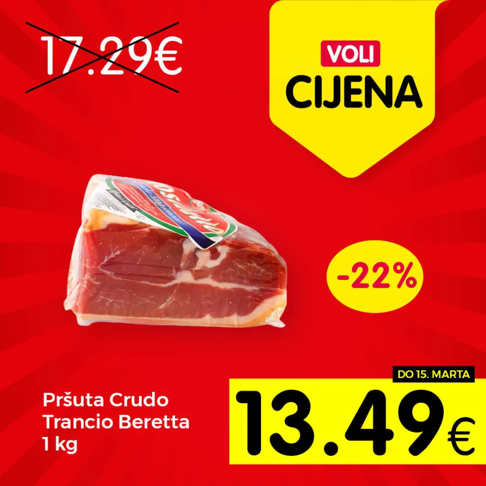 Pr&scaron;uta Crudo Trancio Beretta