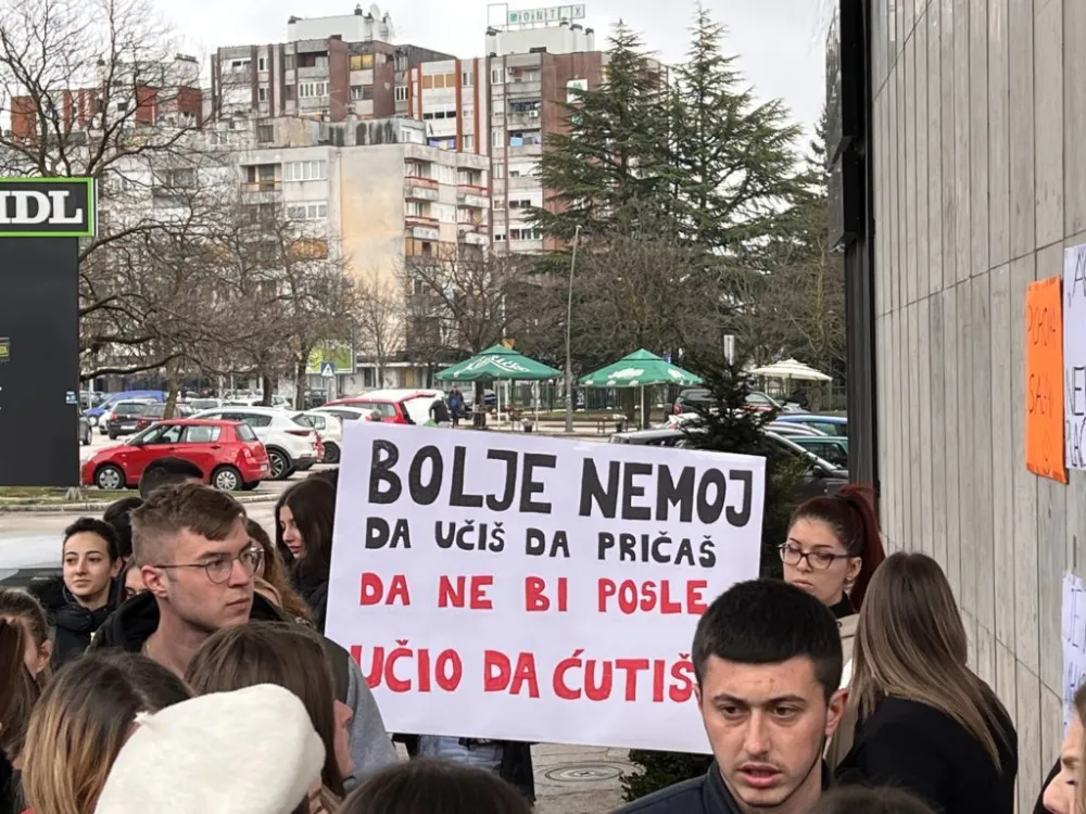 Са ранијег протеста студената