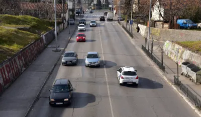 Podgorica 2023, Podgorica, Stari aerodrom, saobracaj, saobracajne guzve, automobili, nadvoznjak, podvoznjak,