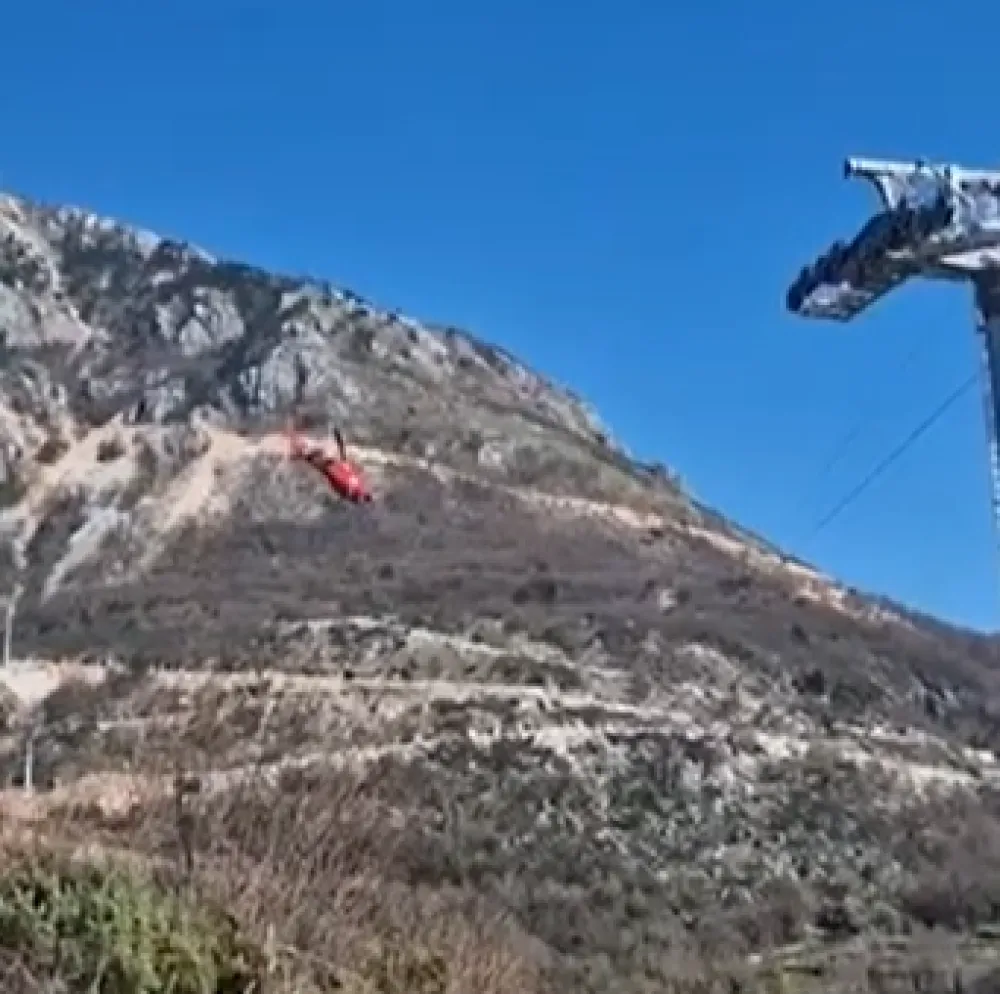 (FOTO/VIDEO) Postavljena žica na žičari Kotor-Lovćen