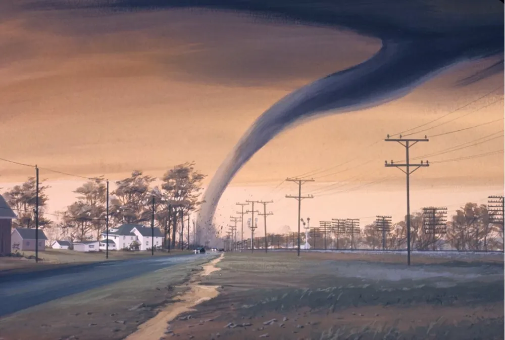 Tornado, ilustracija