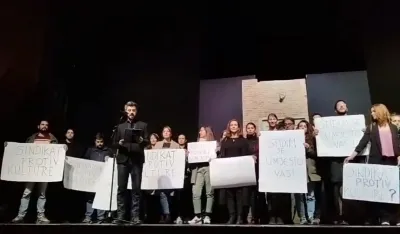 Emir Ćatović podržan kolegama pročitao obraćanje