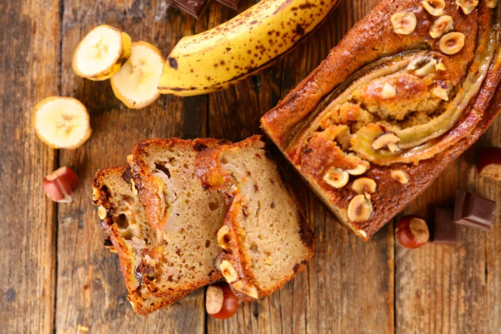 Napravite banana hljeb s pistaćima
