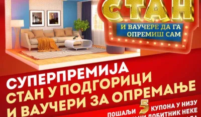 Nagradna igra "Dan ti poklanja stan i vaučere da ga opremi&scaron; sam"