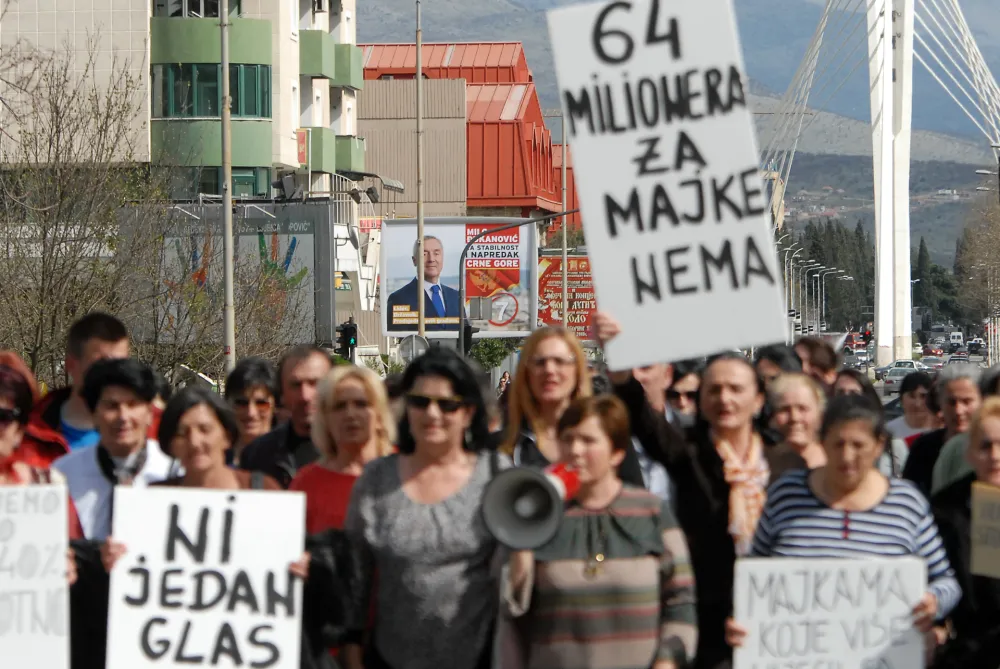 Са ранијег протеста мајки