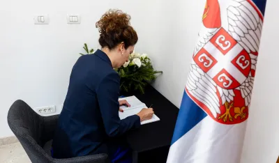 Minstarka Vlaović se upisala u knjigu žalosti