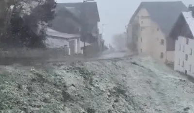 (VIDEO) Nakon vi&scaron;emjesečne su&scaron;e: U &Scaron;paniji pao snijeg