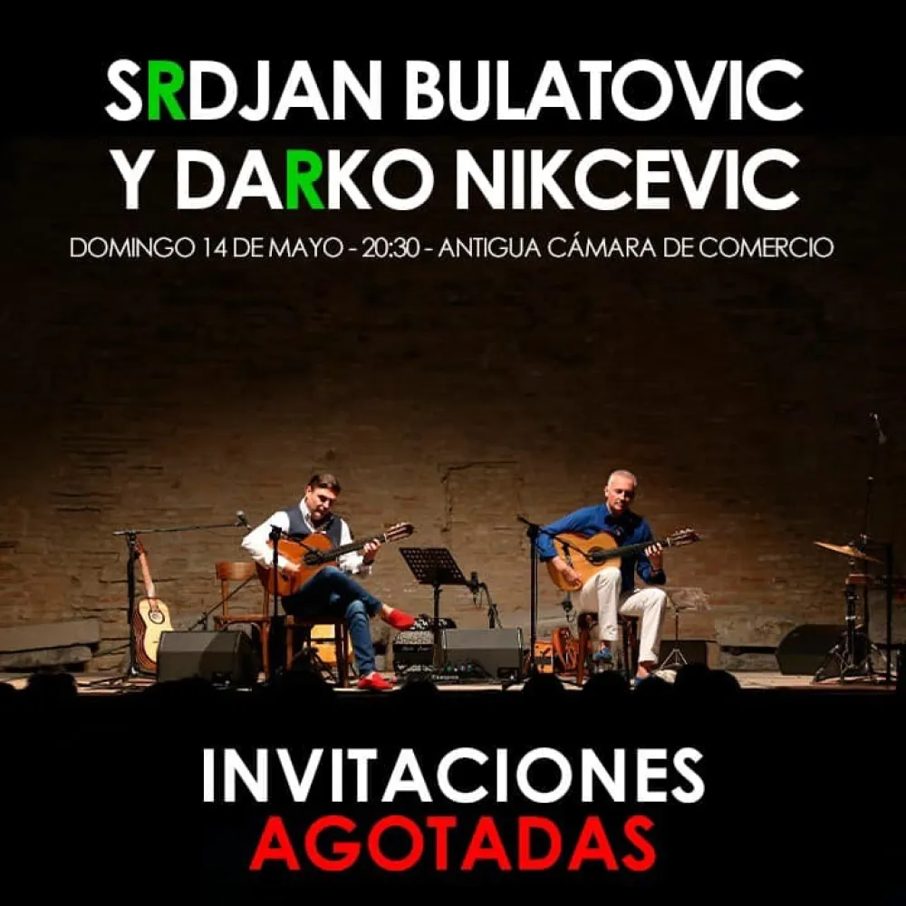 Vizual kojim je najavljen koncert na[eg gitarskog dua na festivalu