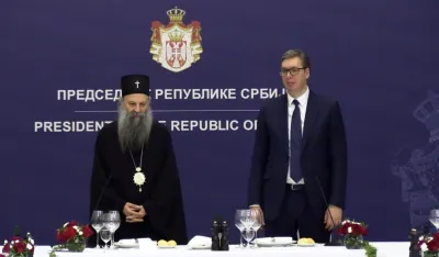 Patrijarh Porfirije i Vučić