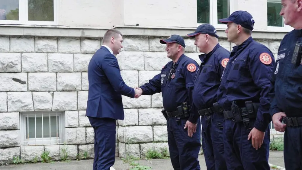 Filip Adžić u posjeti Odjeljenju bezbjednosti Nik&scaron;ić