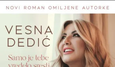Vizual kojim se najavljuje izlazak novog romana Vesne Dedić