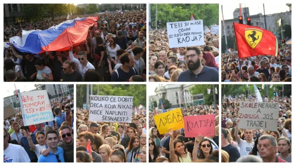 Протест "Србија против насиља"