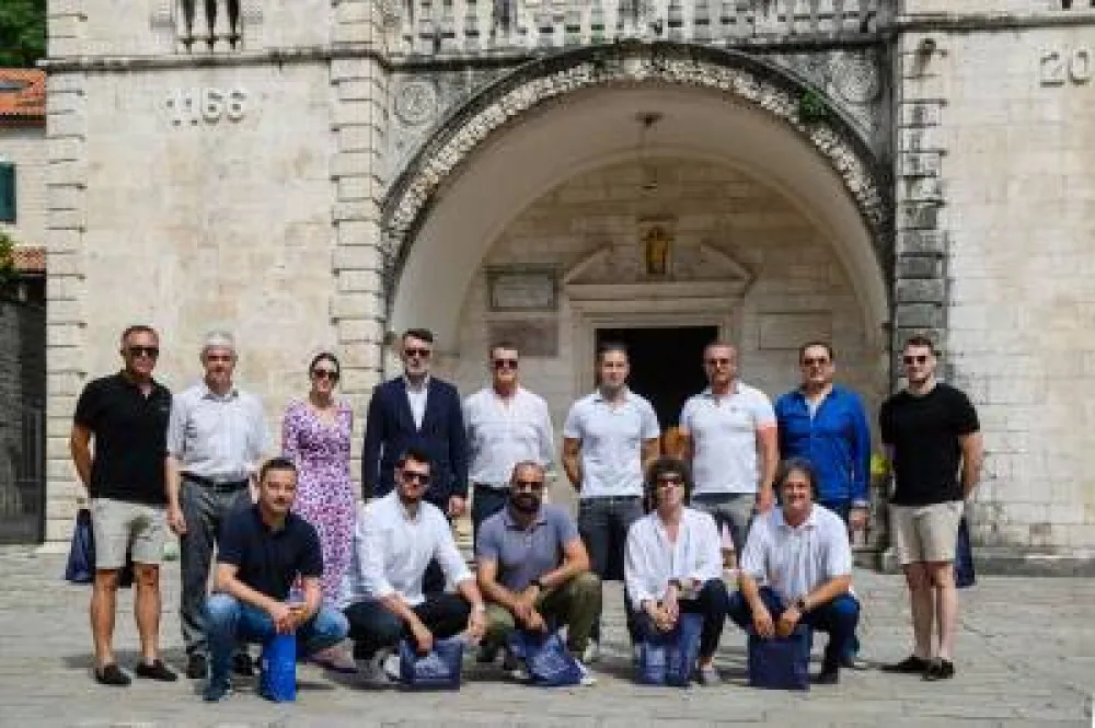 Poznati vaterpolisti u posjeti Op&scaron;tini Kotor