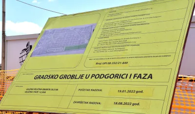Groblje na Ćemovskom polju neće dobiti status konačne lokacije