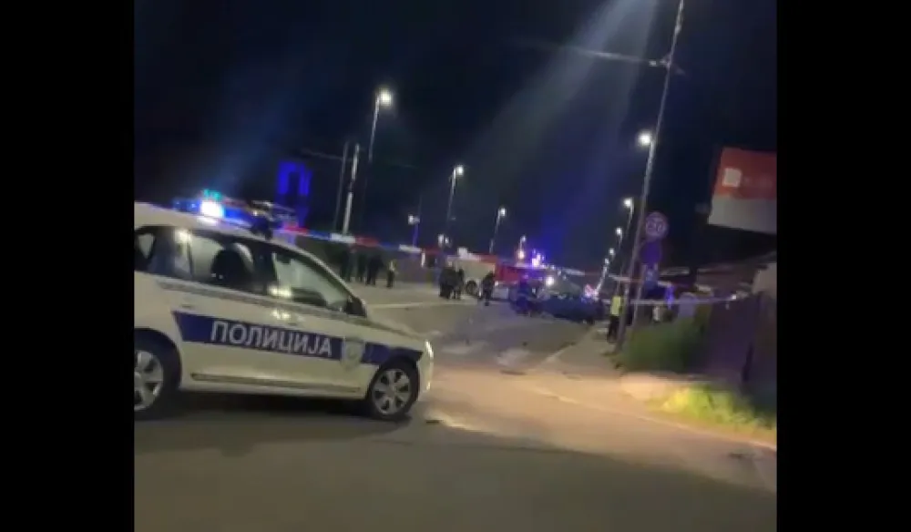 Sa mjesta gdje se dogodila saobraćajna nesreća
