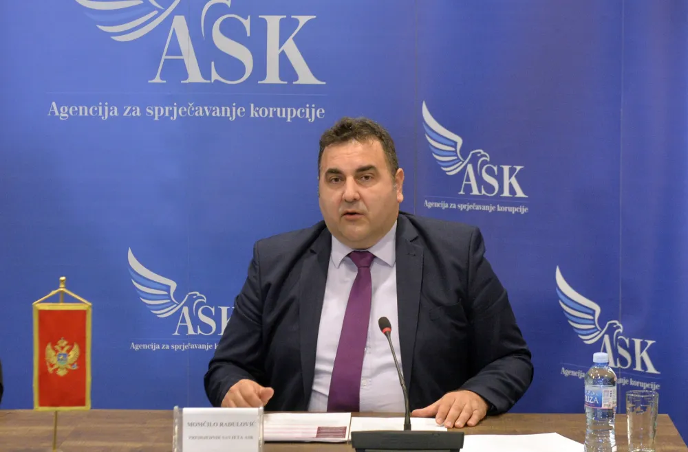 agencija za sprecavanje korupcije, press agencije za sprecavanje korupcije, ask, ASK, Momcilo Radulovic, Predsjednik savjeta agencije za sprecavanje korupcije