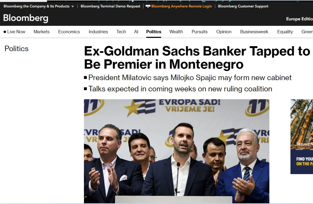 Spajić, Bloomberg