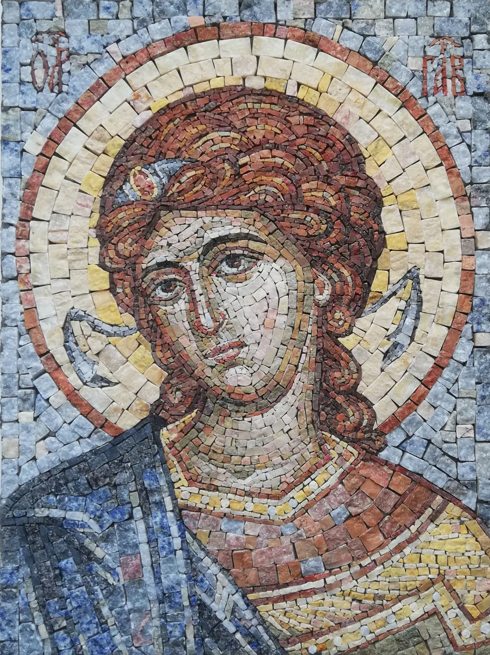 Sv. arhangel Gavrilo, mozaik, rad M. Đurović