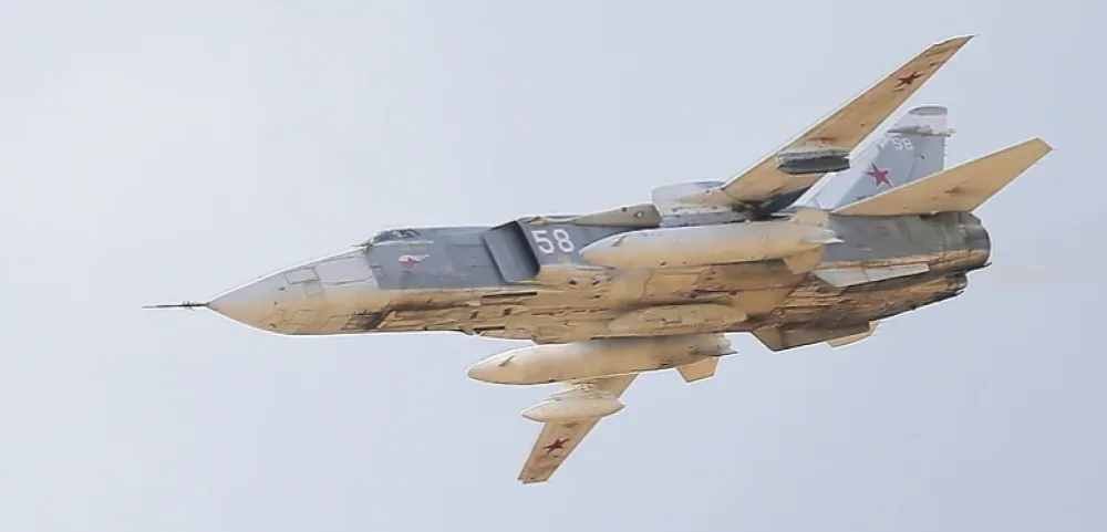Sru&scaron;io ruski bombarder Su-24 