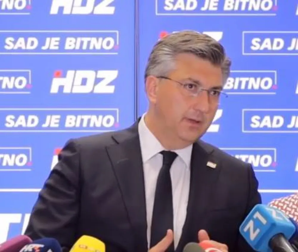 Andrej Plenković <br>HDZ.jutjub,skrin&scaron;ot