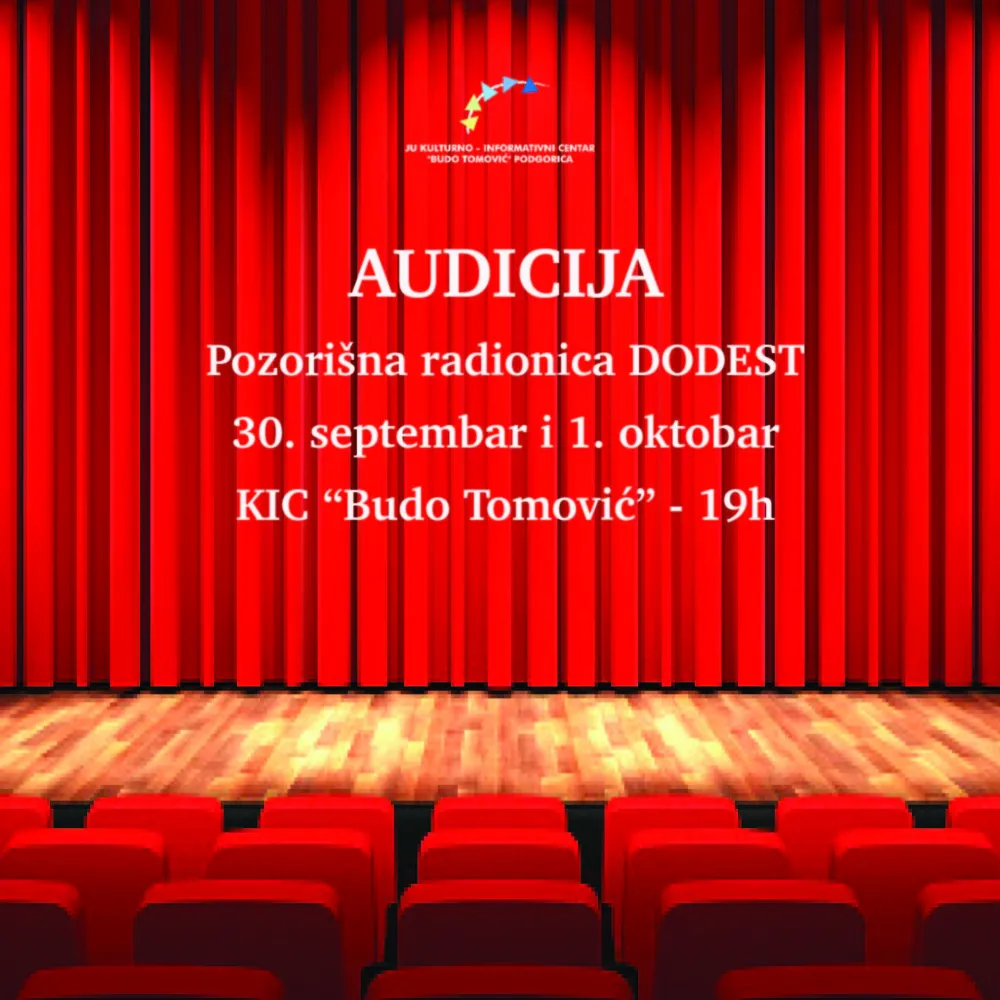Audicija da Pozori&scaron;nu radionicu DODEST
