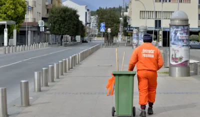 Podgorica korona, podgorica policijski cas, podgorica prazne ulice, podgorica kontrola policije, Korona gradska cistoca