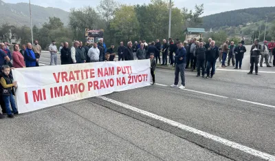 Mje&scaron;tani Bistrice blokirali put 