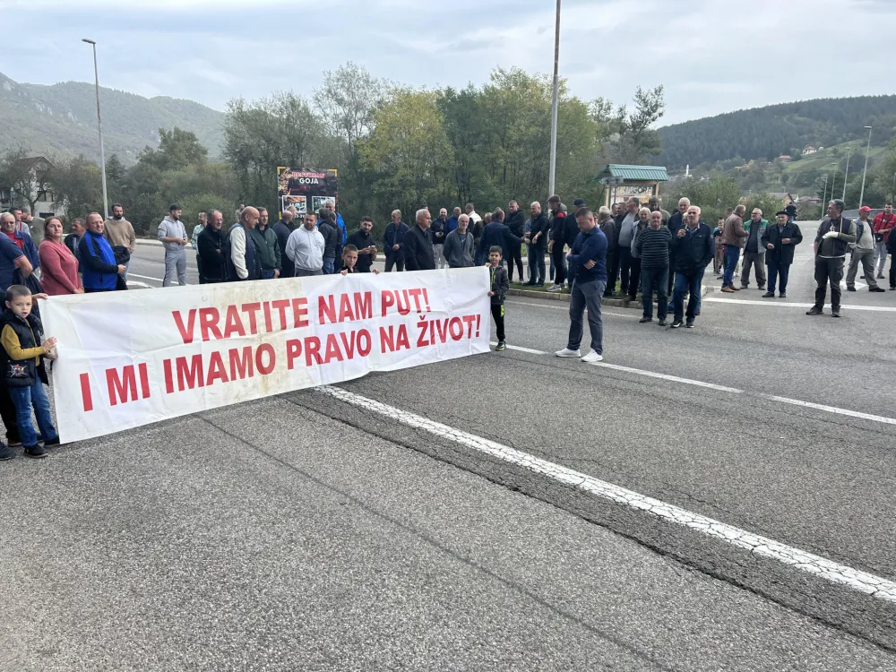 Mje&scaron;tani Bistrice blokirali put 