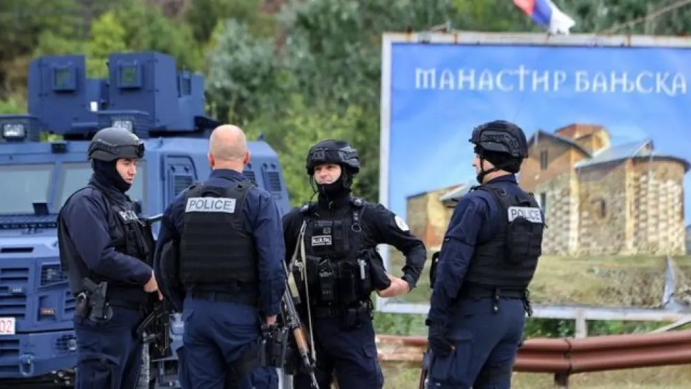 Полиција Косова обезбјеђује манастир Бањска