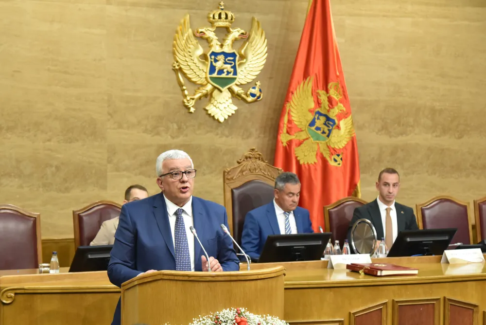 Andrija Mandic, 44 Vlada Crne Gore, Vlada Crne Gore, Izbor 44 Vlade Crne Gore,premijer,mandatar, Skupstina Crne Gore 28 saziv, Sjednica Skupstine Crne Gore 28 saziva, Sjednica Skupstine Crne Gore, Nastavak sjednice Skupstine Crne Gore 28 saziva, Konstituisanje 28 saziva Skupstine Crne Gore