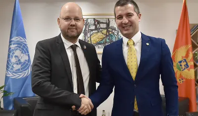 Bečić sa Piterom Lundbergom