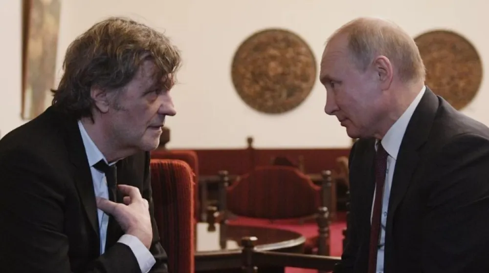 Emir Kusturica i Vladimir Putin