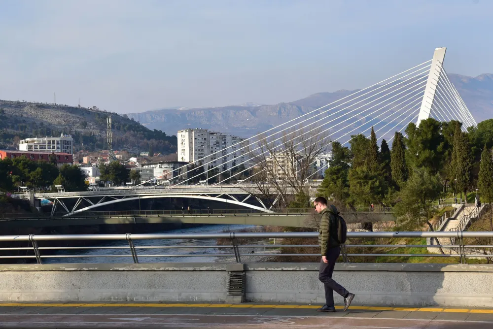 Podgorica 2023, Podgorica, Blazov most, Viseci most, Ruski most, Milenijum