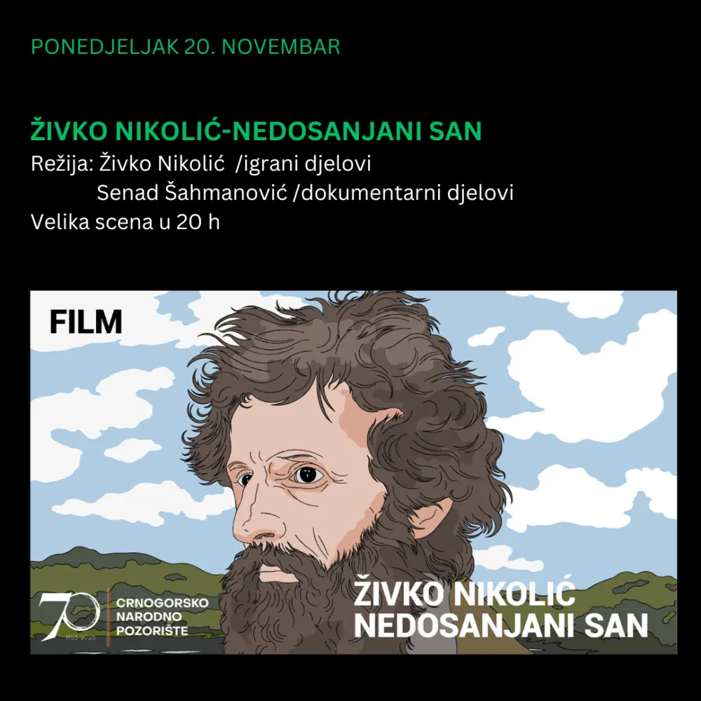 Živko Nikolić - Nedosanjani san, plakat filma